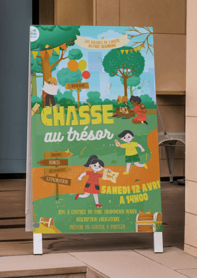 affiche association chasse au trésor